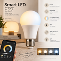Lâmpada LED Smart E27 8W, compatível com os candeeiros Cantinho LimArt